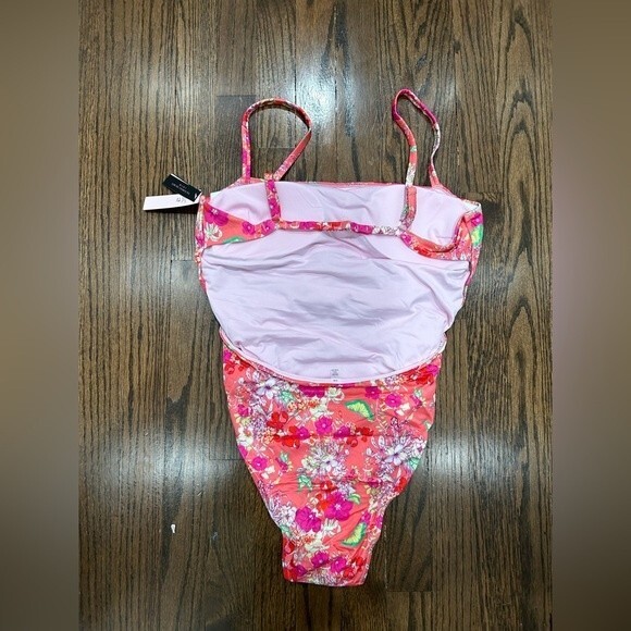 New VICTORIA’S SECRET Women One-Piece Floral Swimsuit Size L - Picture 3 of 4